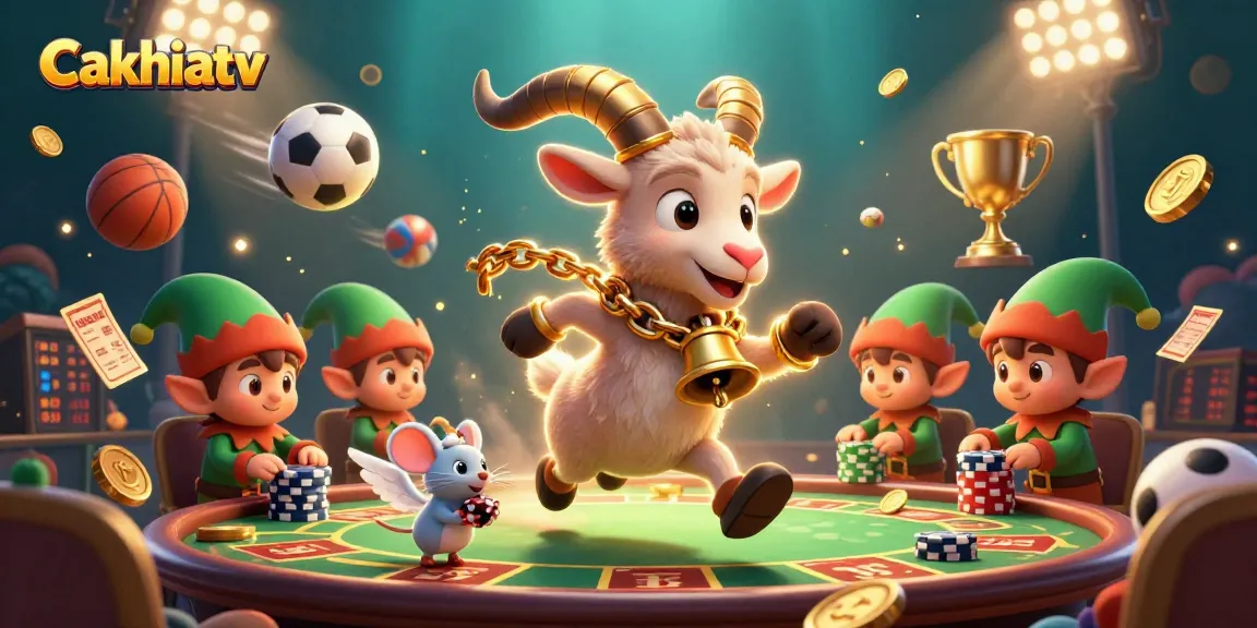 Cakhiatv engages players in a thrilling sports betting experience surrounded by festive chaos!