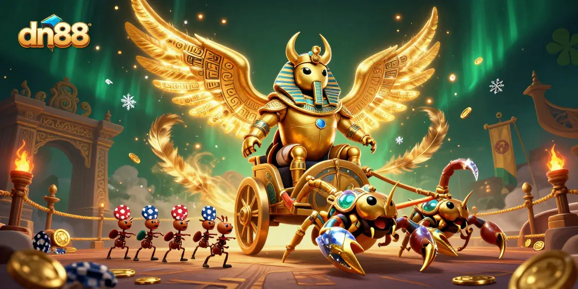 Bet on thrilling games at dn88 with 3D stylized characters and vibrant casino elements.